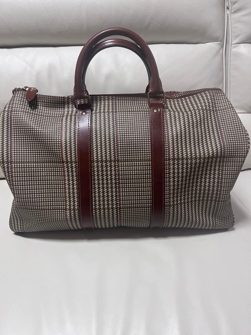ラルフローレン　ボストンバッグ　千鳥柄