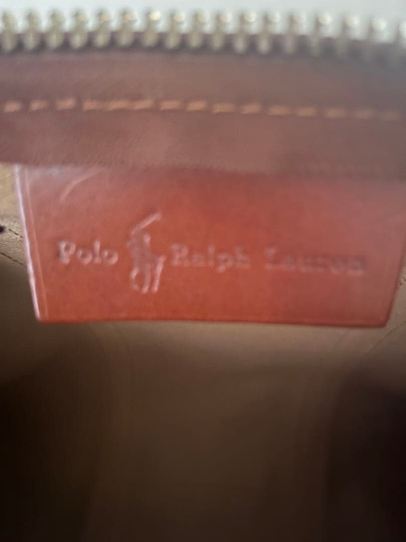 ラルフローレン　ボストンバッグ　千鳥柄