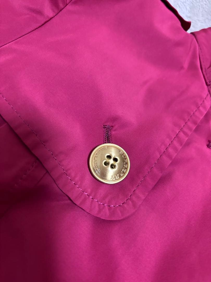 ピンク トレンチコート フード付き