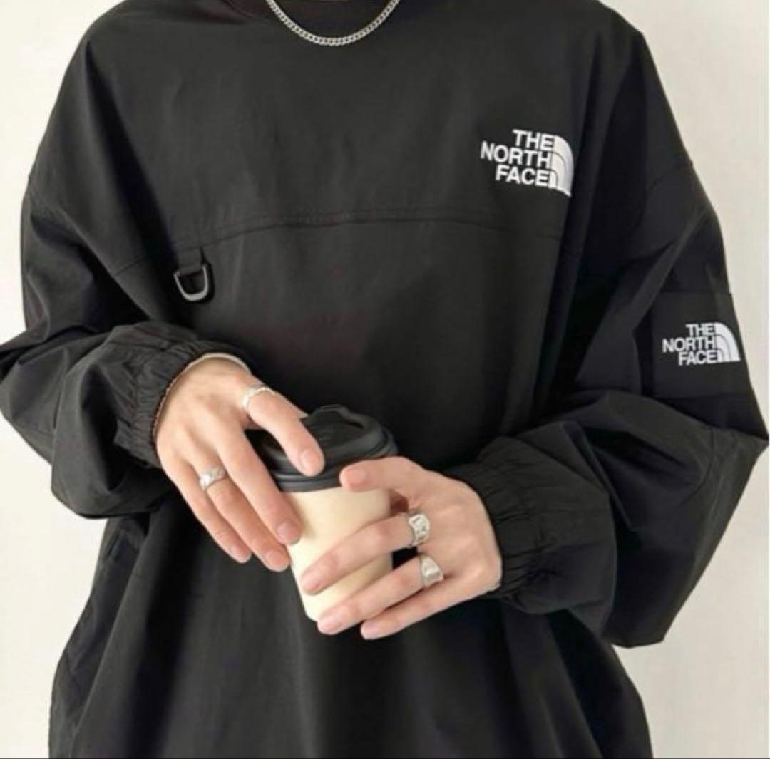 【新品】韓国限定　ノースフェイス　Lサイズ　アルバニークルーネック　黒