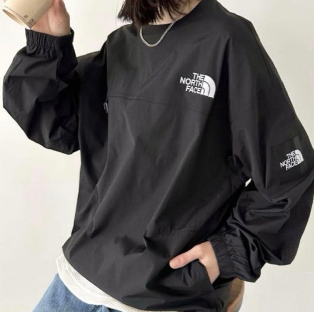 【新品】韓国限定　ノースフェイス　Lサイズ　アルバニークルーネック　黒