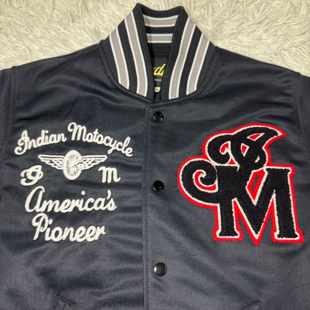 ☆【美品】Indian Motorcycle スタジャン M 刺繍ロゴ☆