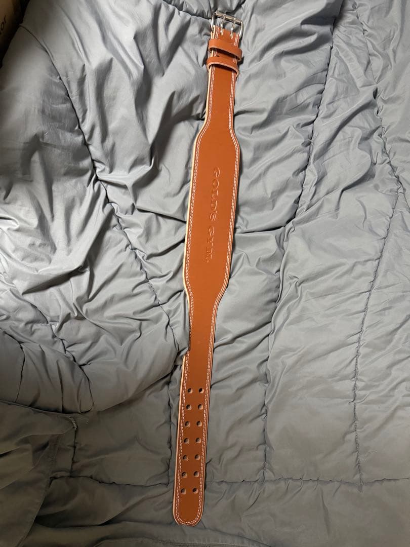 ゴールドジム(GOLD'S GYM) プロレザーベルト Lサイズ