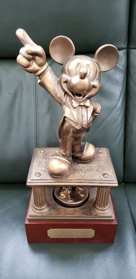 ミッキーマウス　人造大理石　置物