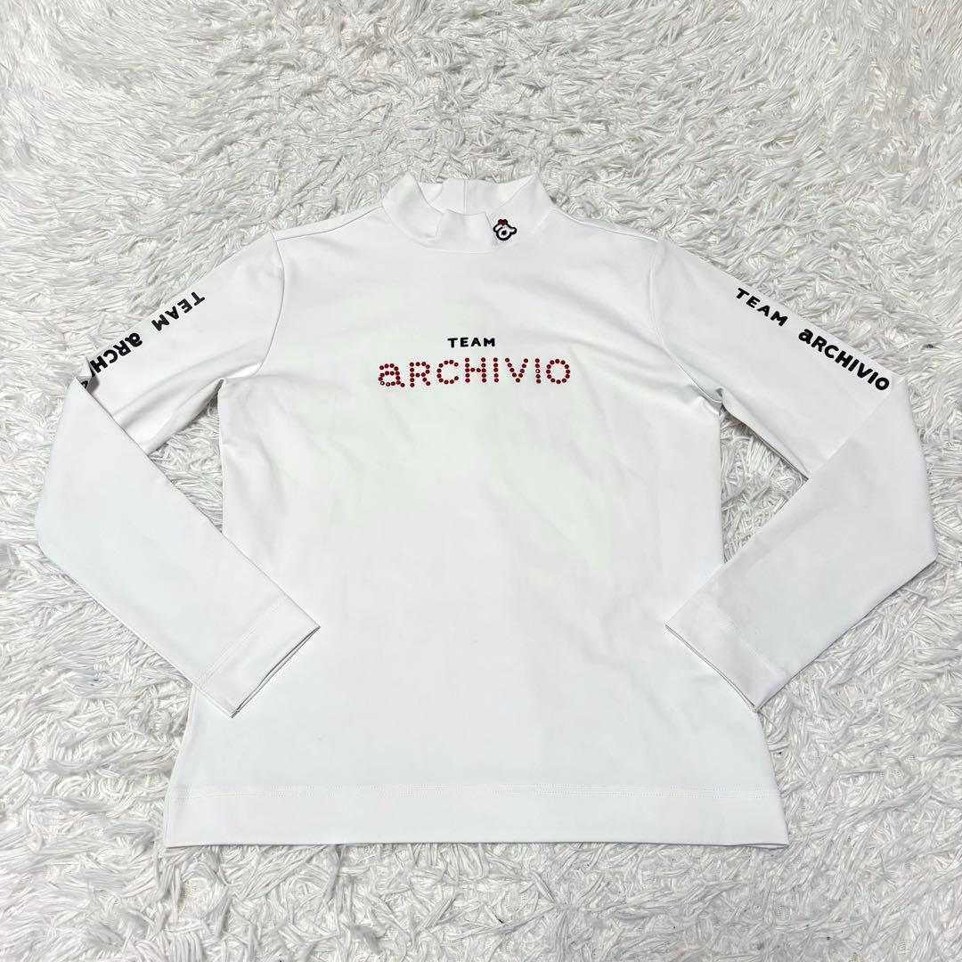 最新作 アルチビオ モックネック ハイネック ストレッチ ホワイト 冬用