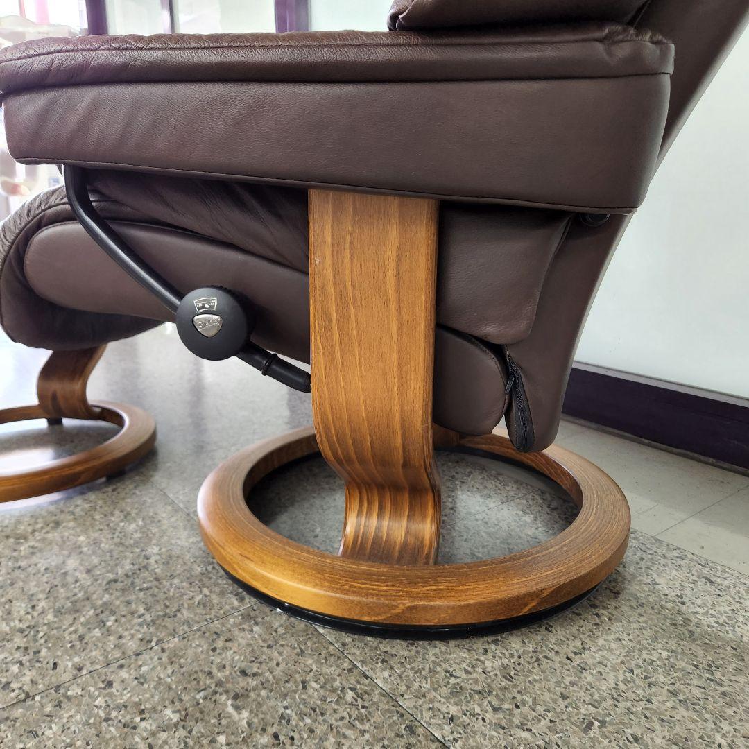 EKORNES ストレスレスチェア ブラウン ノルウェー産 オットマン付き