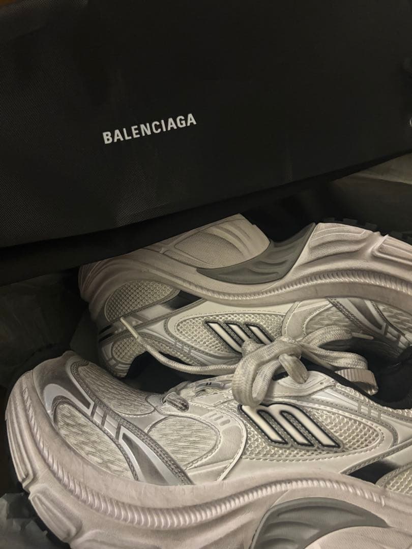 BALENCIAGA 10XL 26.5~27cmホワイト 美品 箱付き 即発送