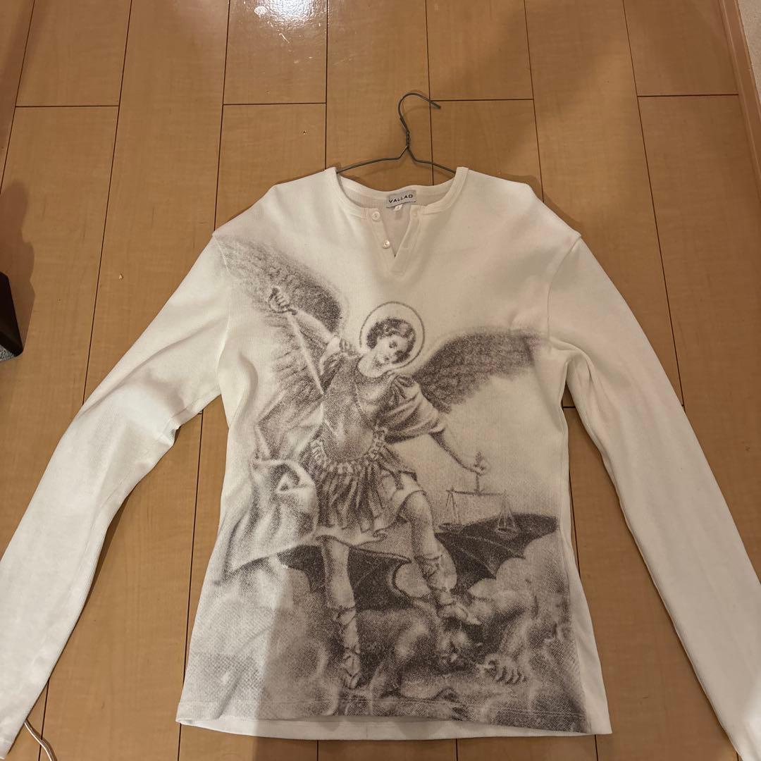 VALLAD V.HENRY NECK L/S WHITE サーマル