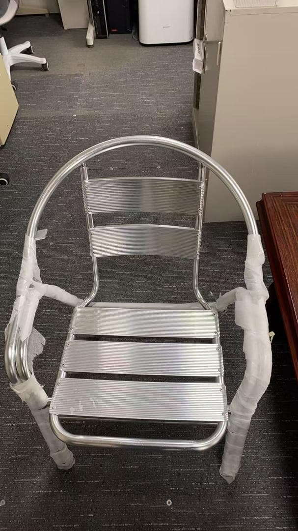 軽量アルミ屋外用チェア 訳あり品　写真をご確認 SF27-14