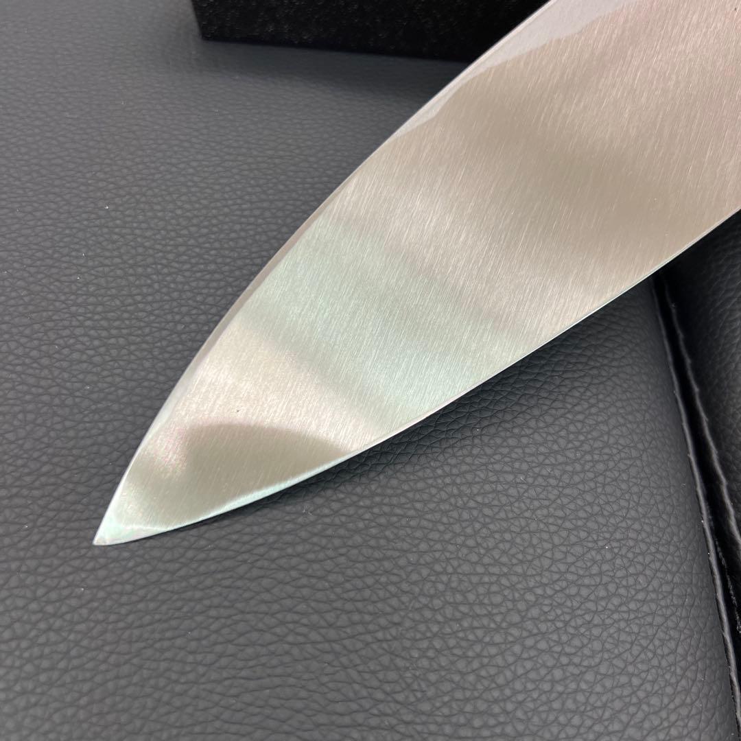 堺菊守はがね鍛造出刃包丁180mm六寸右片刃裏押し加工済切れ味抜群！化粧箱入