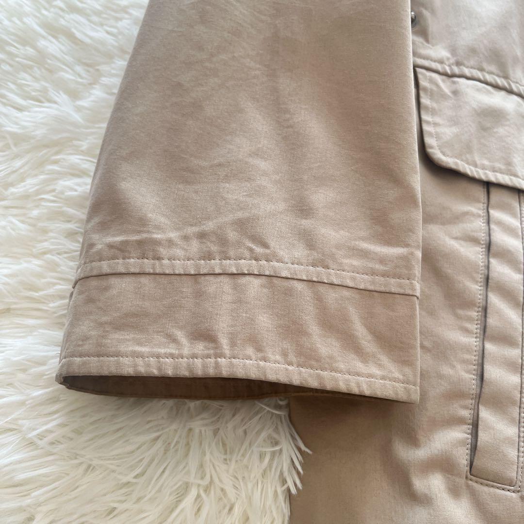 バーバリー　スタンドカラーコート　ノバチェック　ダウンライナー　ベージュ