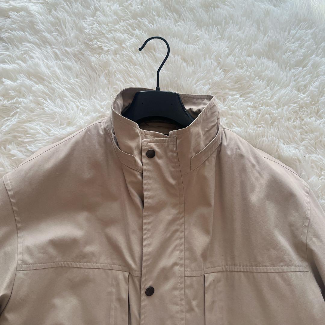 バーバリー　スタンドカラーコート　ノバチェック　ダウンライナー　ベージュ