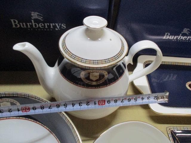 BURBERRY バーバリー ティーポット クリーマー ボウル トレイ セット