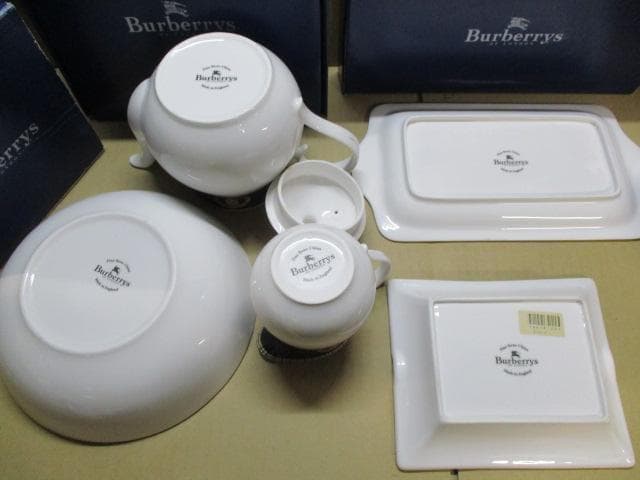 BURBERRY バーバリー ティーポット クリーマー ボウル トレイ セット