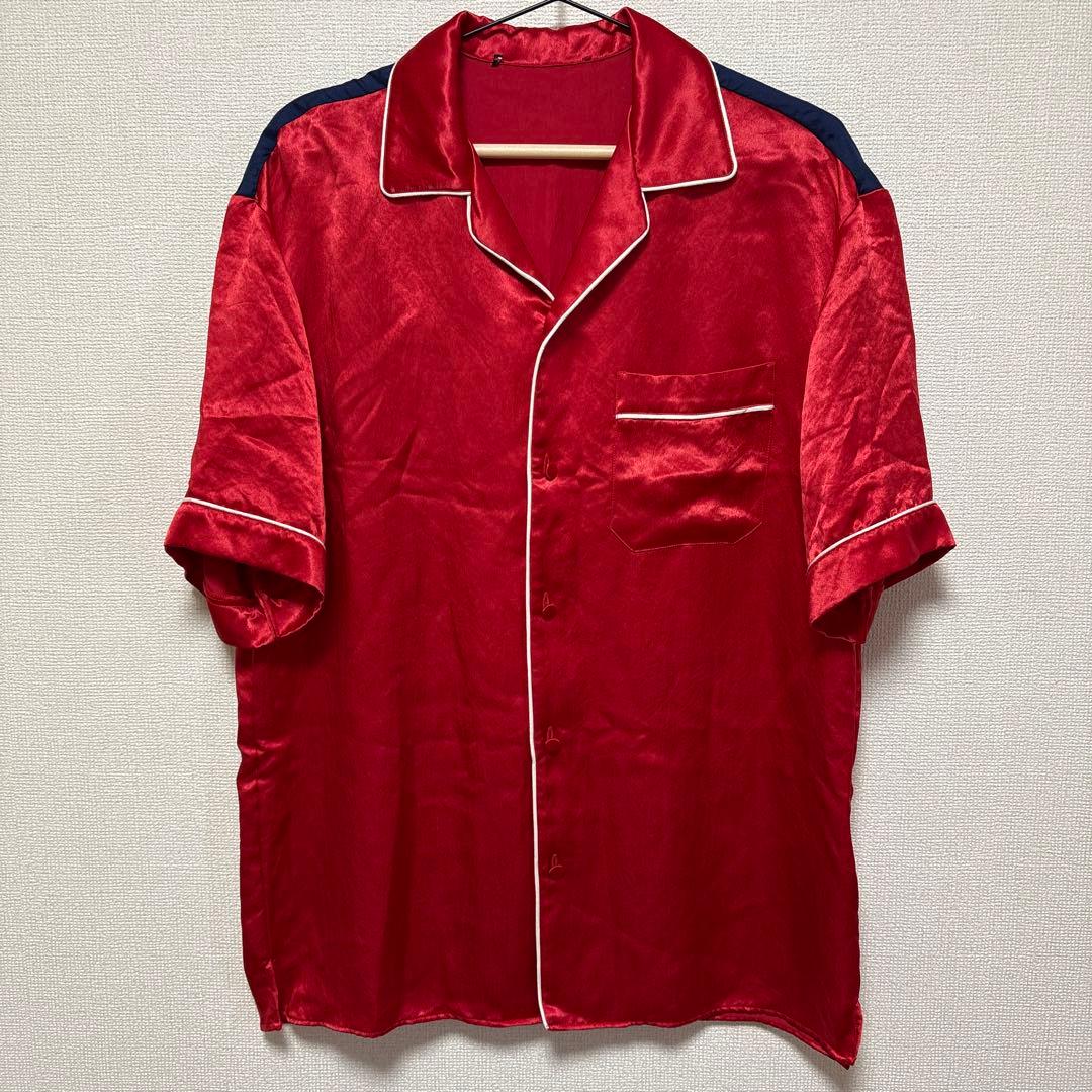 GUCCI マルチカラー　シルク半袖シャツ