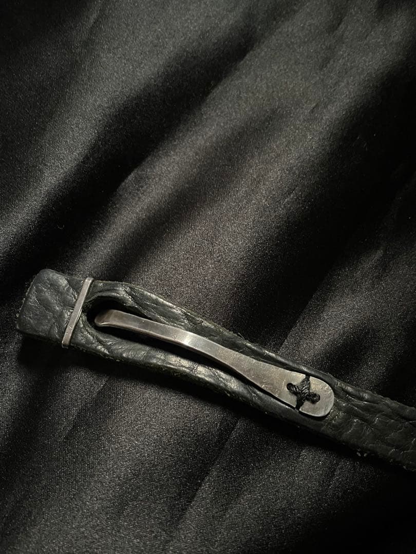 小物 m.a+ Leather Buckle Slim Belt Silver925