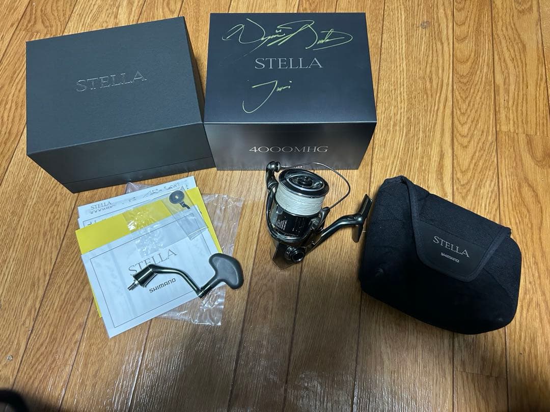 22STELLA 4000MHG 予備スプール、リールスタンド付き
