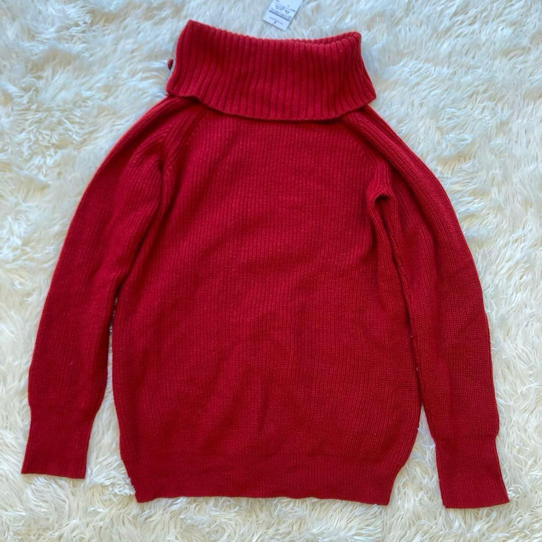 未使用　BURBERRY LONDON タートルネック　ニット　ノバチェック