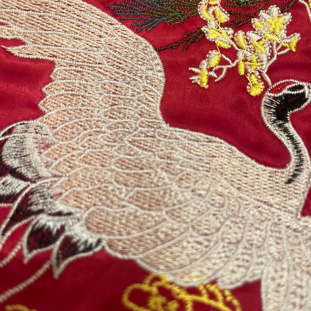 リバーシブル スカジャン 鶴 蜂