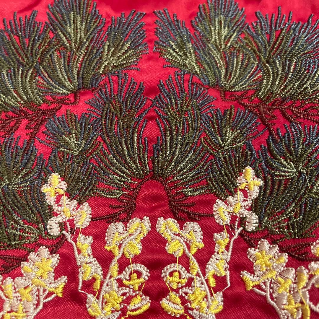 リバーシブル スカジャン 鶴 蜂