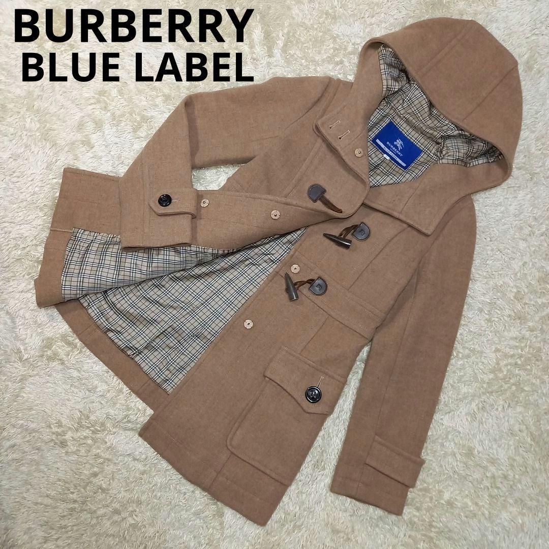 バーバリー　ブルーレーベル　裏地ノバチェック　ダッフルコート　サイズ38(M)