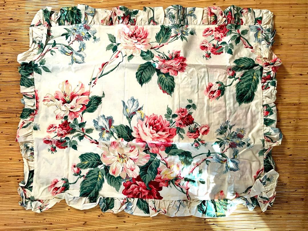 超貴重廃盤人気柄✳︎ラルフローレンホーム✳︎フリル付✳︎花柄✳︎枕カバー