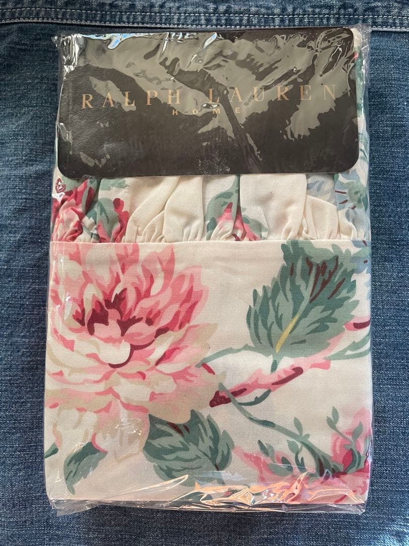 超貴重廃盤人気柄✳︎ラルフローレンホーム✳︎フリル付✳︎花柄✳︎枕カバー
