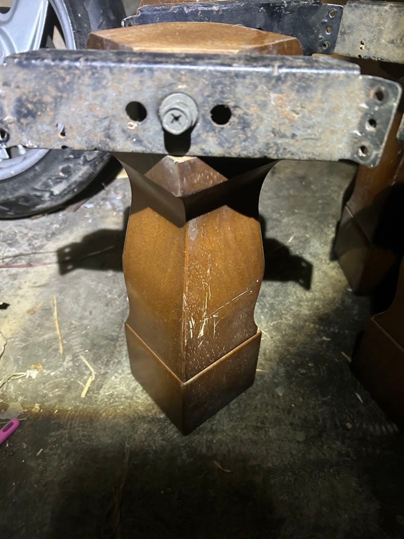 ダイニングテーブル脚 4つセット木製 装飾的デザイン DIYレトロ商品インテリア