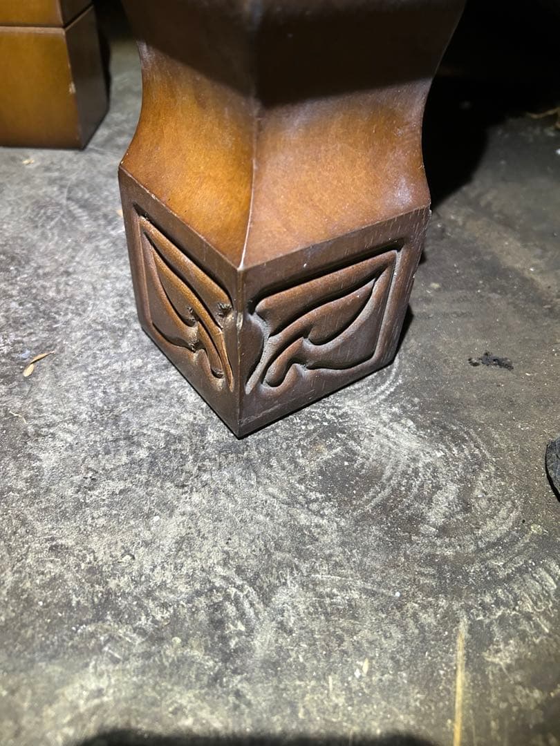 ダイニングテーブル脚 4つセット木製 装飾的デザイン DIYレトロ商品インテリア