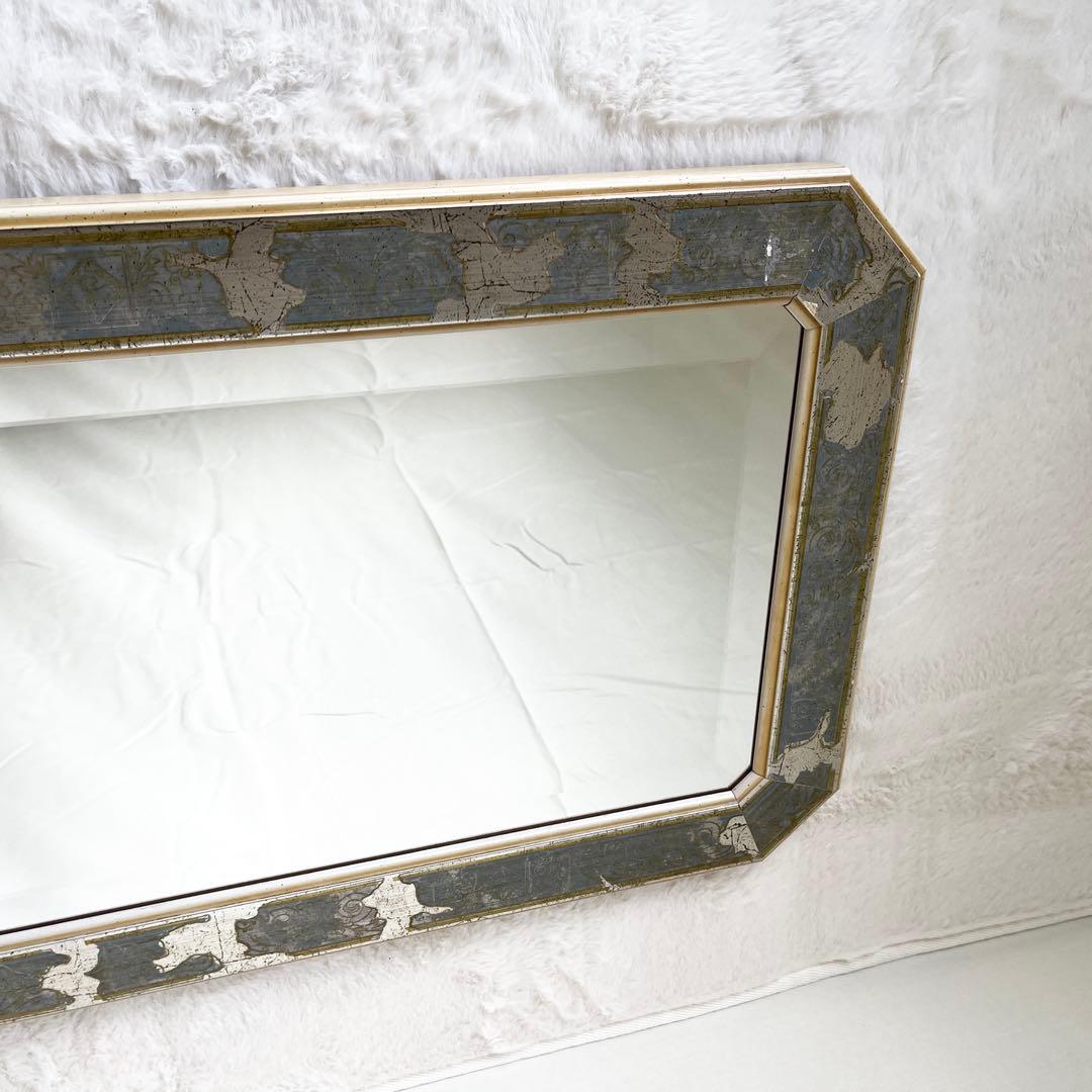 ✨イタリア製✨ウォールミラー 八角形 壁掛け鏡