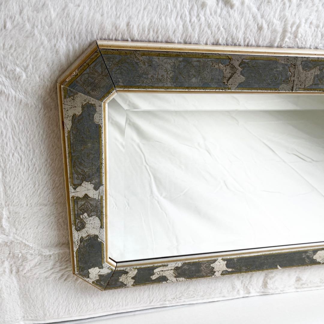 ✨イタリア製✨ウォールミラー 八角形 壁掛け鏡