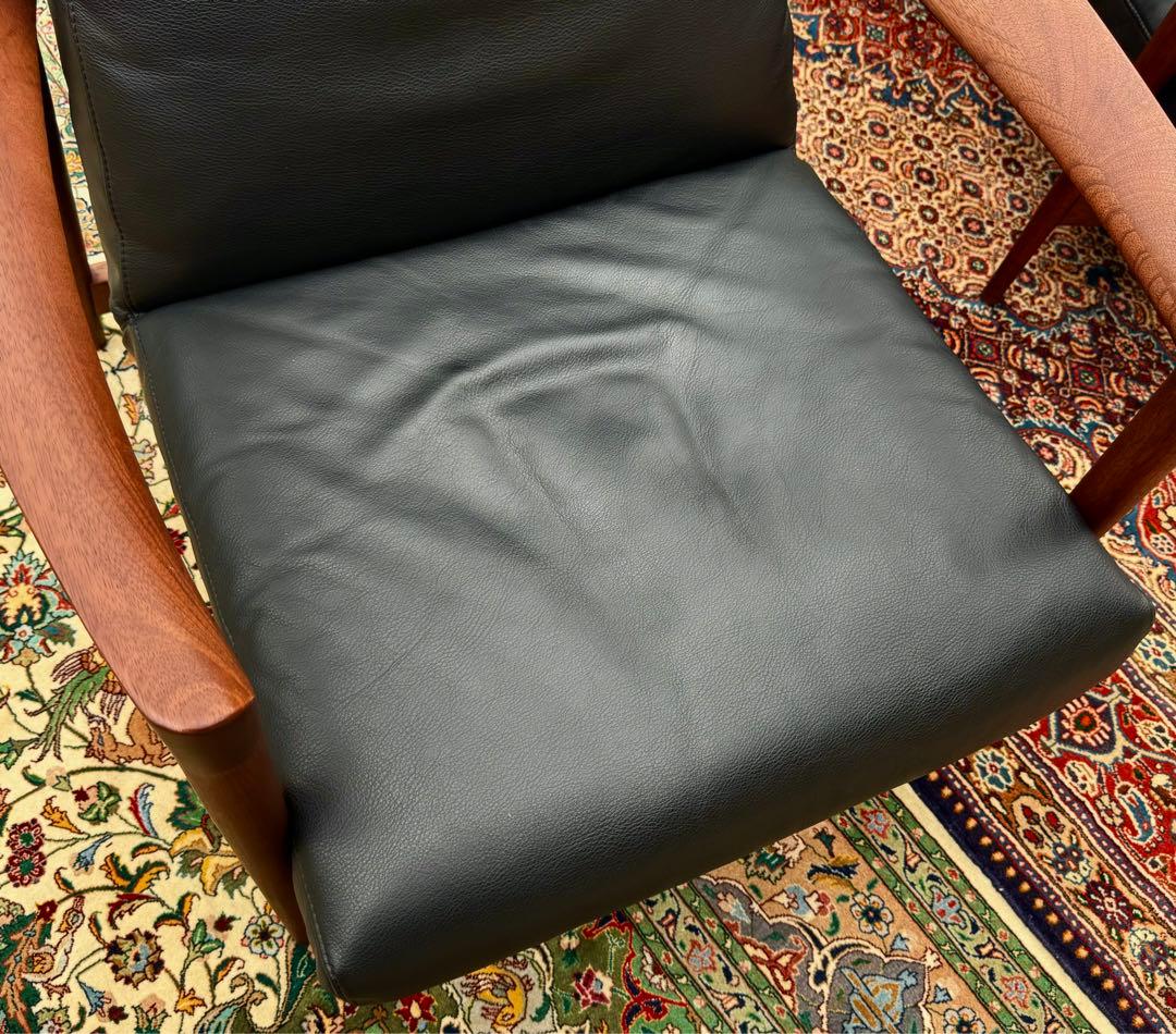 ぺこさん専用 アクタス HORSE SHOE 本革×マホガニー 高級1Pソファ