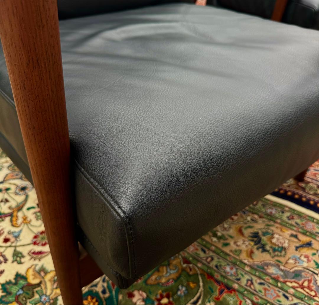 ぺこさん専用 アクタス HORSE SHOE 本革×マホガニー 高級1Pソファ