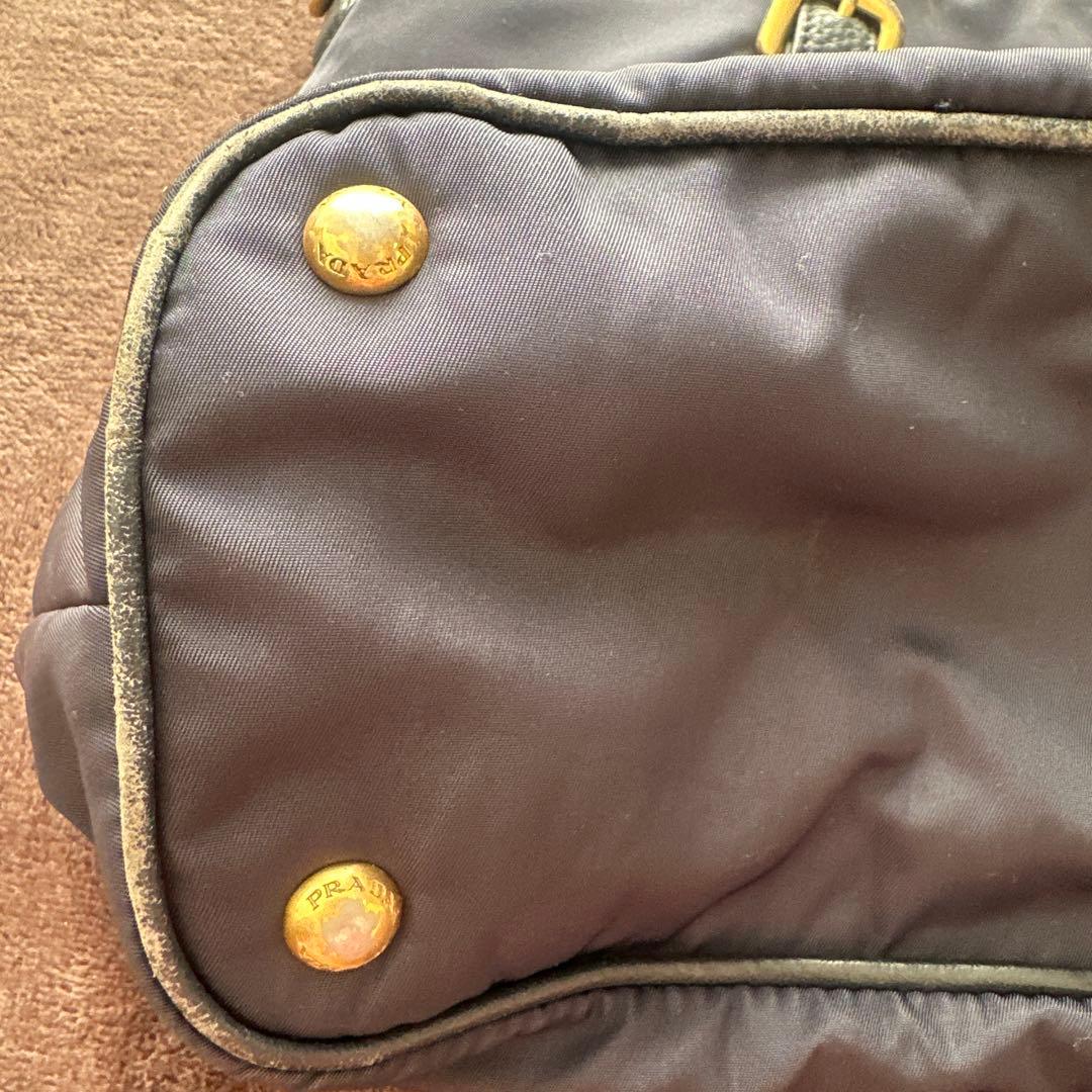 PRADA 紺　ナイロン トートバッグ