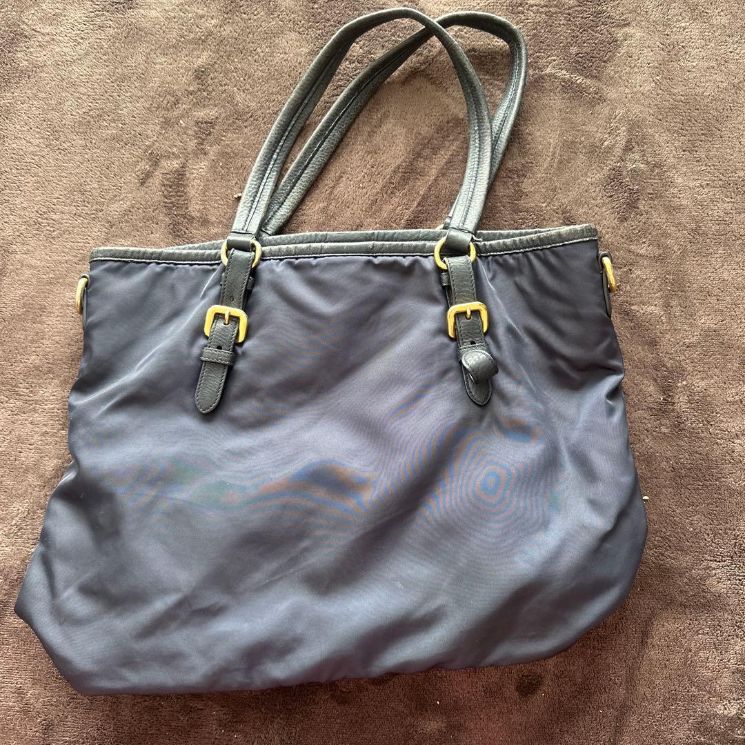 PRADA 紺　ナイロン トートバッグ