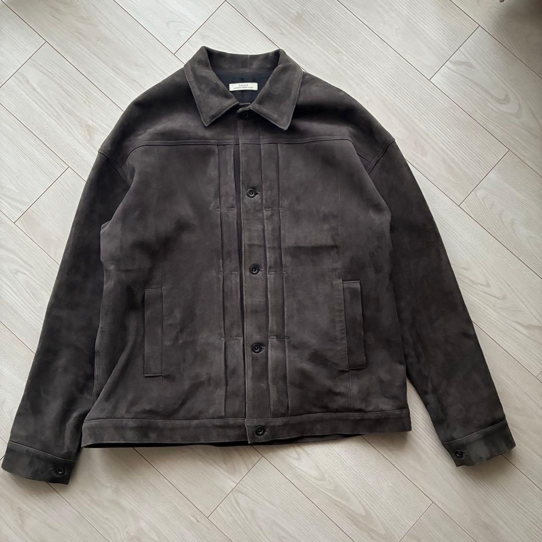 【定価15万】SLOW & CO シープスエード トラッカージャケット 3 墨黒