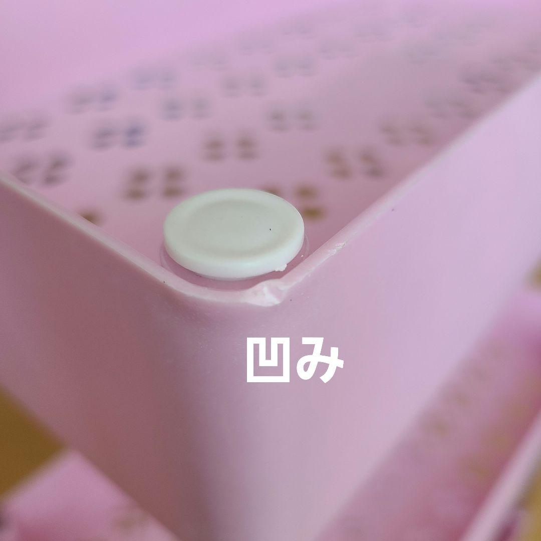 キティ 3段収納ラック サンリオ 棚 収納ケース ピンク キャスター付きワゴン