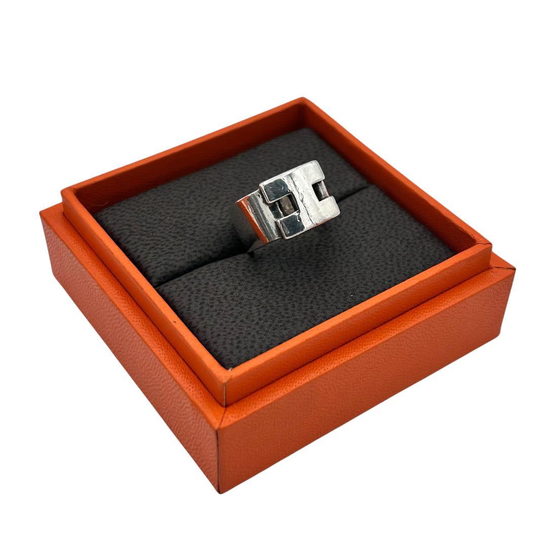 【希少】HERMES ヘラクレス リング Ag925 ヴィンテージ 7号 ワイド