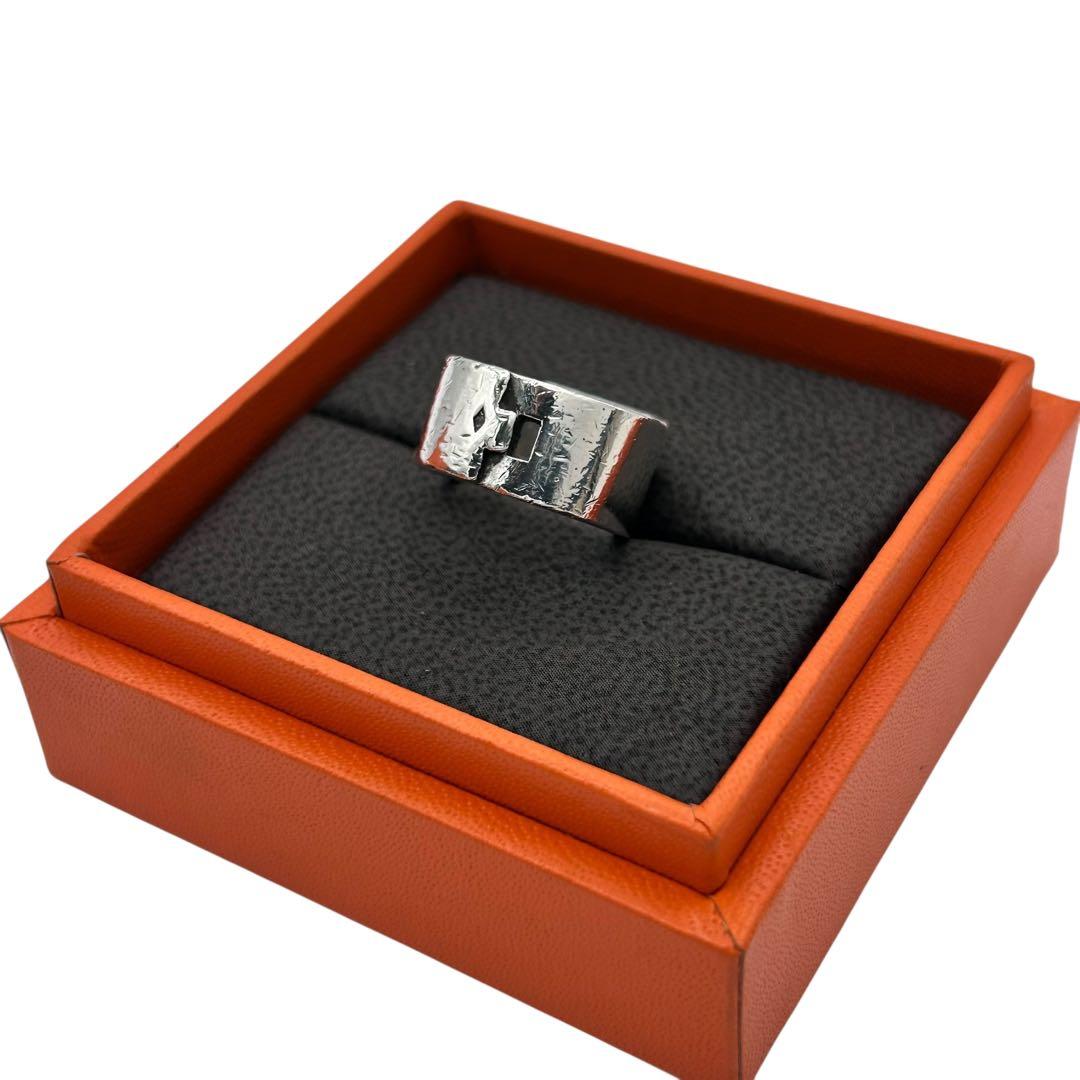 【希少】HERMES ヘラクレス リング Ag925 ヴィンテージ 7号 ワイド