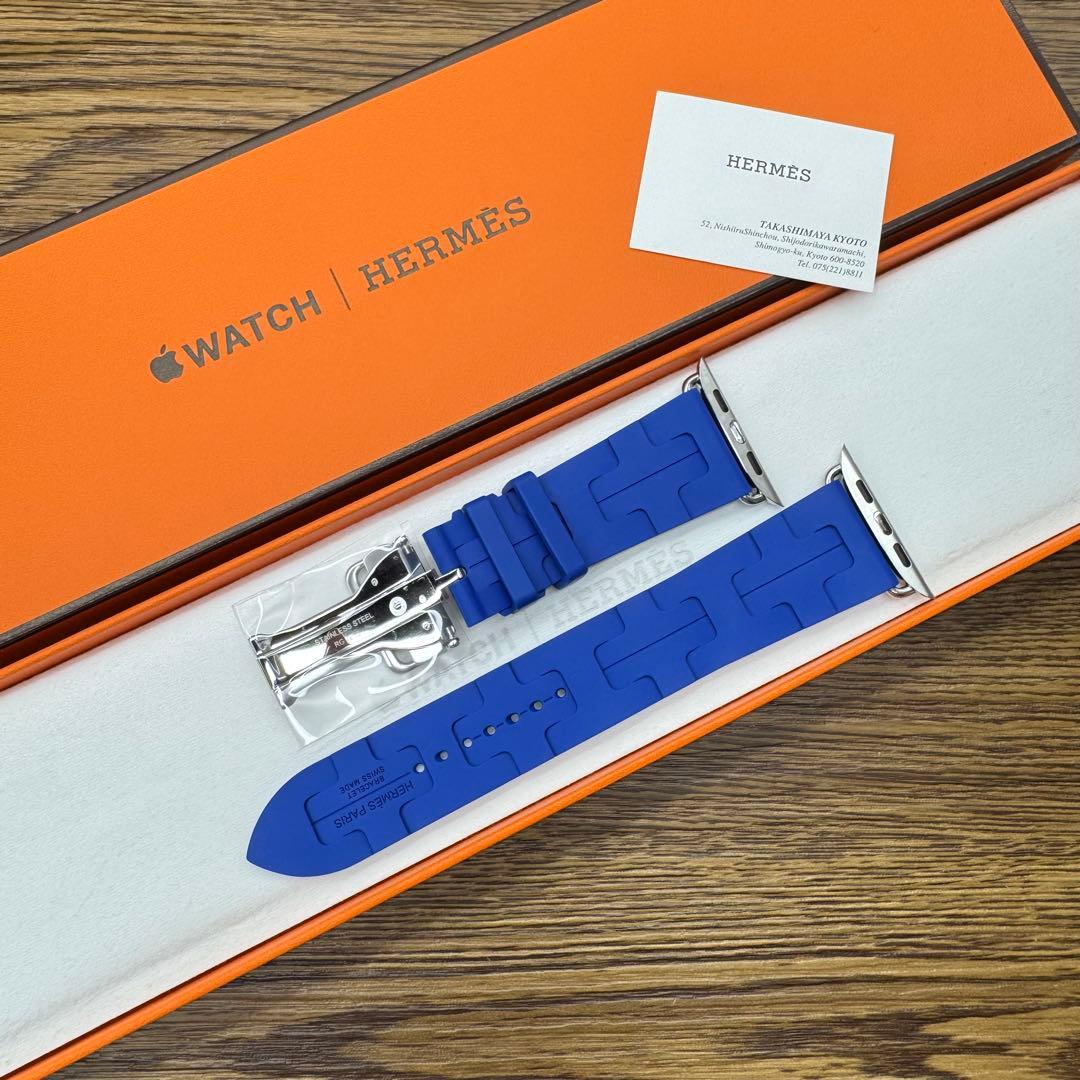 2537 未使用　Apple Watch エルメス　キリム　ブルー　青　スポーツ