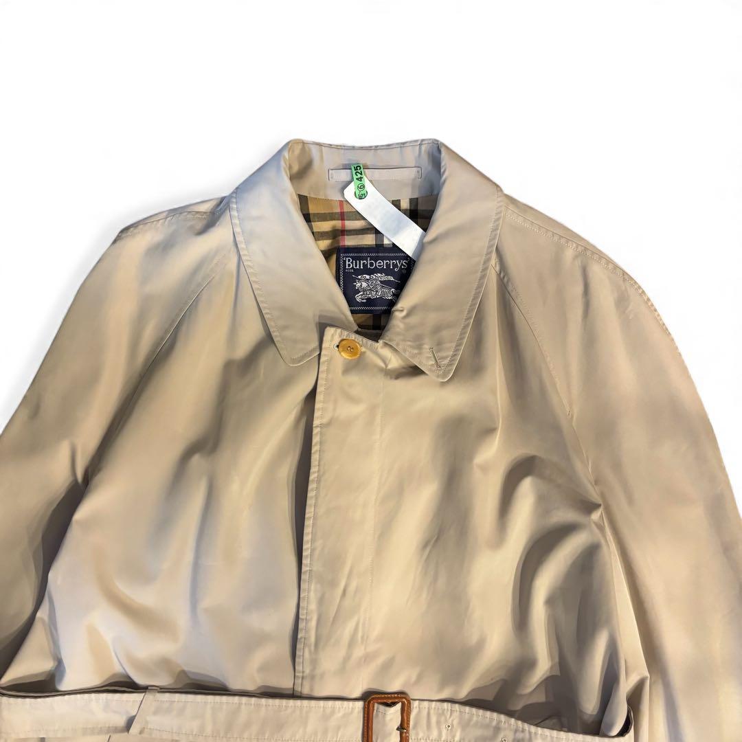 Burbarrys バーバリー ステンカラーコート ノバチェック ベルト 英国製