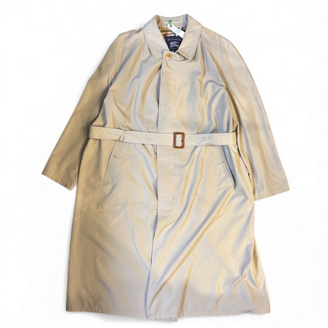 Burbarrys バーバリー ステンカラーコート ノバチェック ベルト 英国製