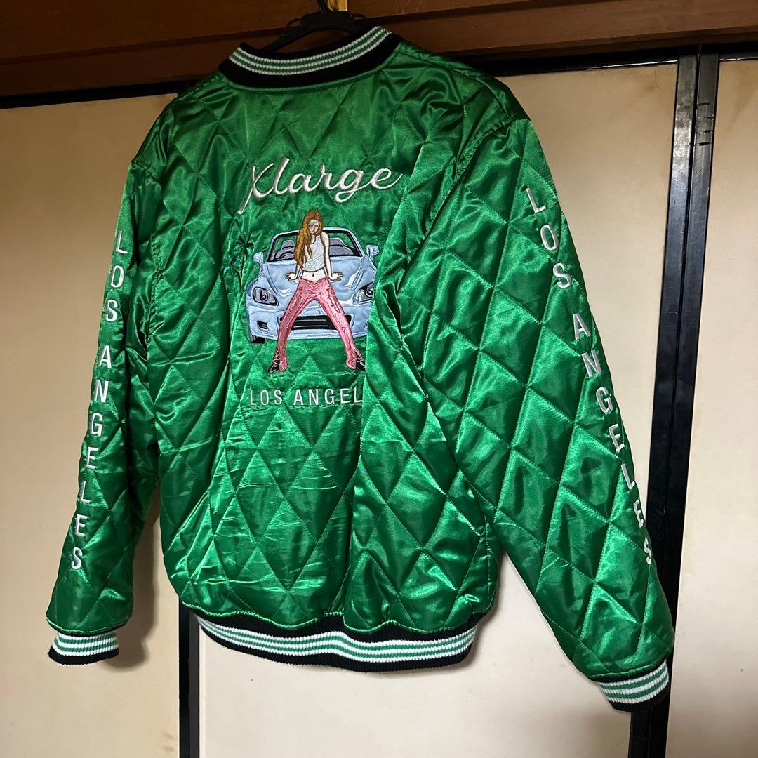 Xlarge キルティングジャケット グリーン/ブラック