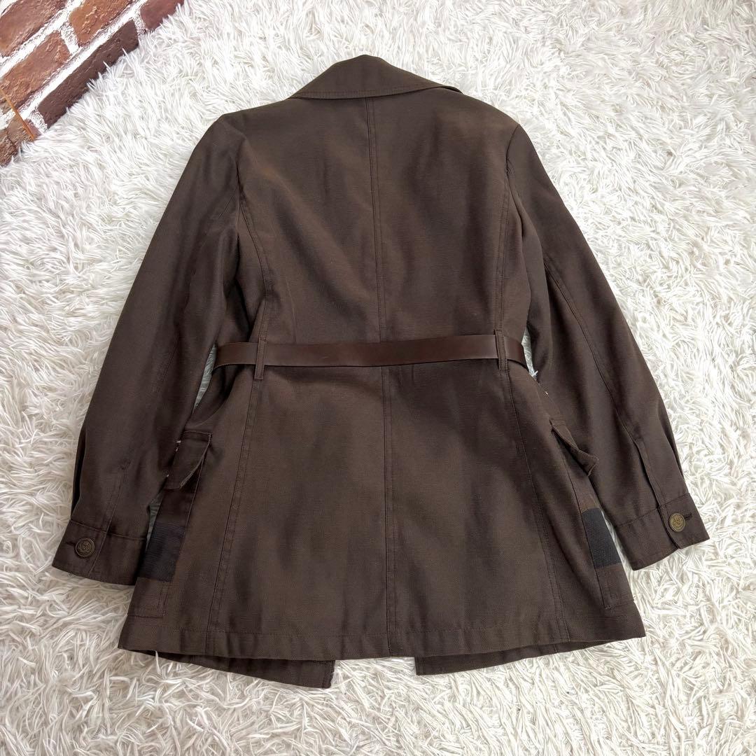 d*9様 ✨レア美品✨FENDI ブラウン トレンチコート ベルト付き　レディー