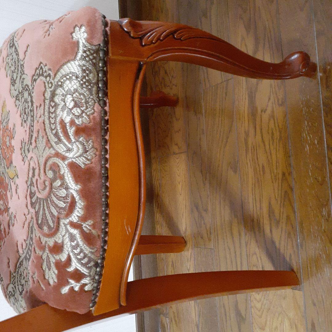 クワラ☆猫足椅子赤色系