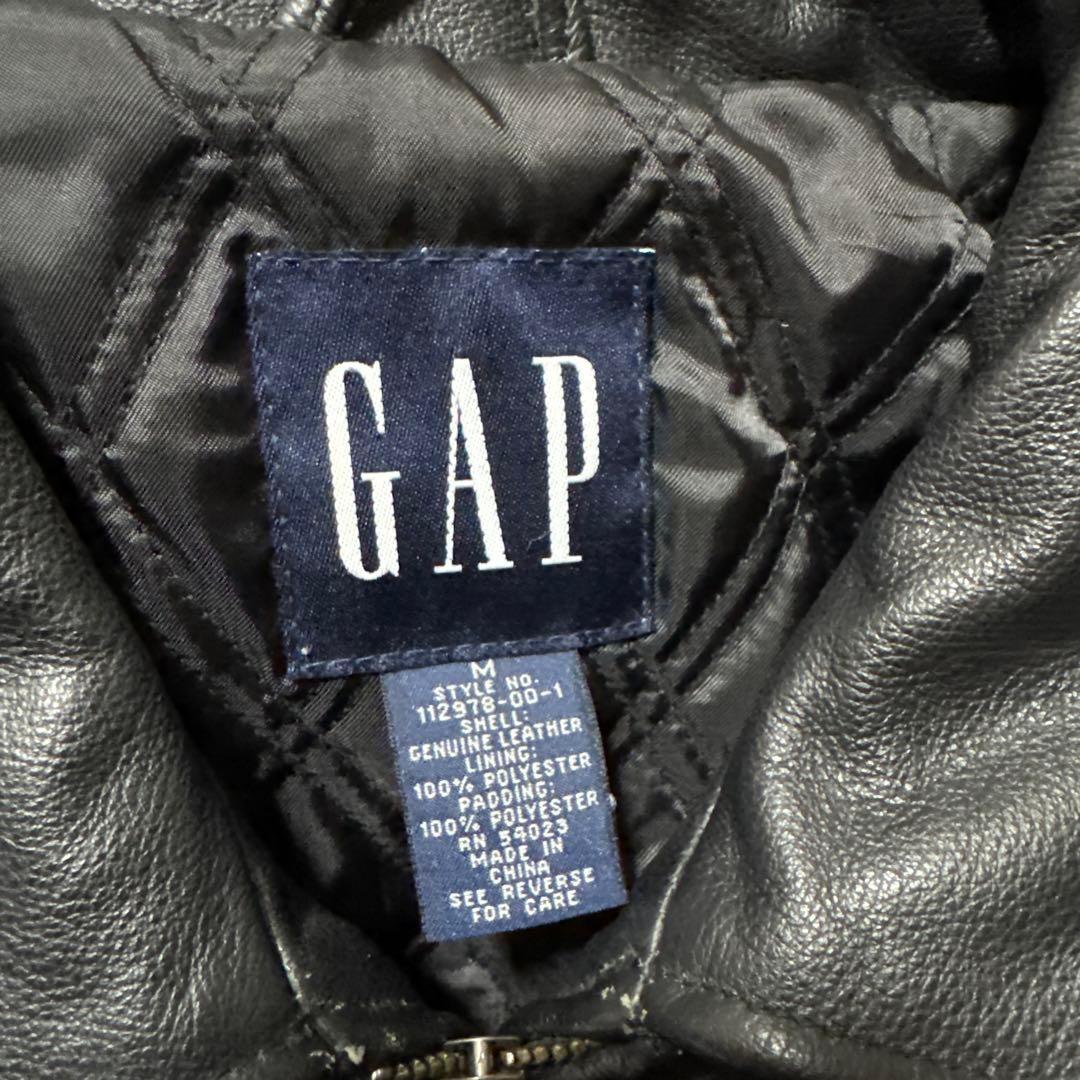 90s OLD GAP ブラック レザージャケット