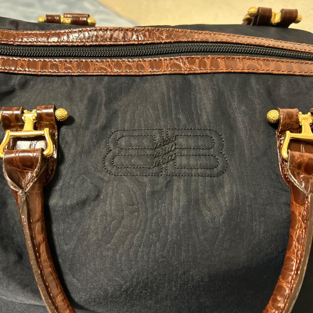 BALENCIAGA 2wayボストンバッグ ネイビー