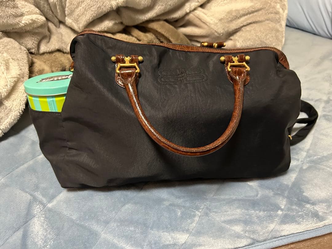 BALENCIAGA 2wayボストンバッグ ネイビー