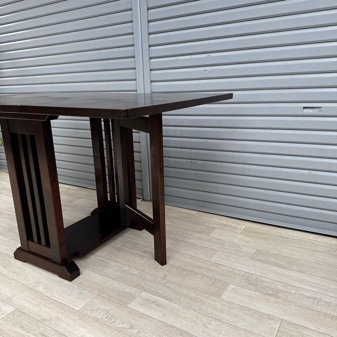 北海道民芸家具 ダイニングテーブル　バタフライ　折りたたみテーブル　北民