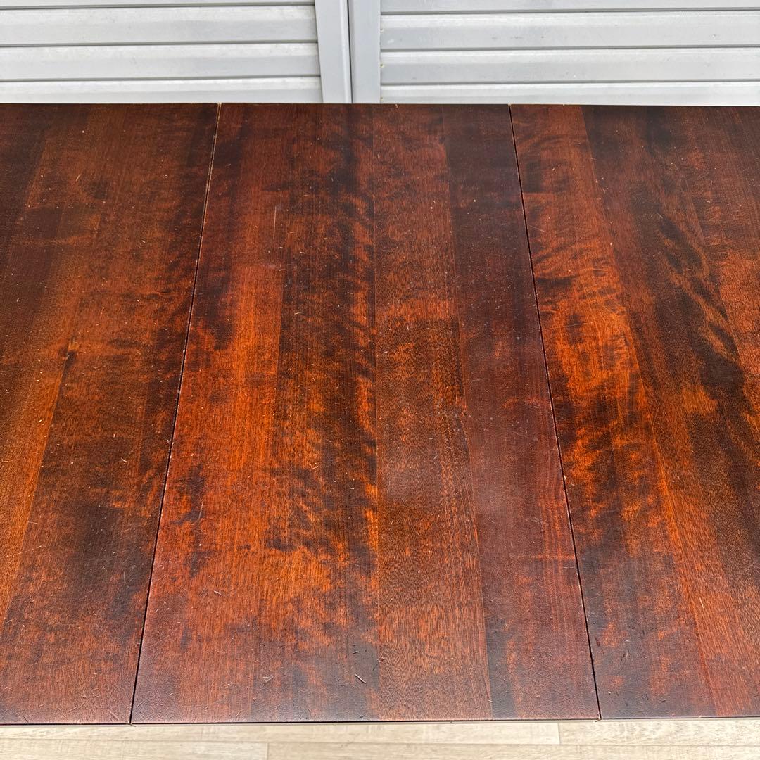 北海道民芸家具 ダイニングテーブル　バタフライ　折りたたみテーブル　北民